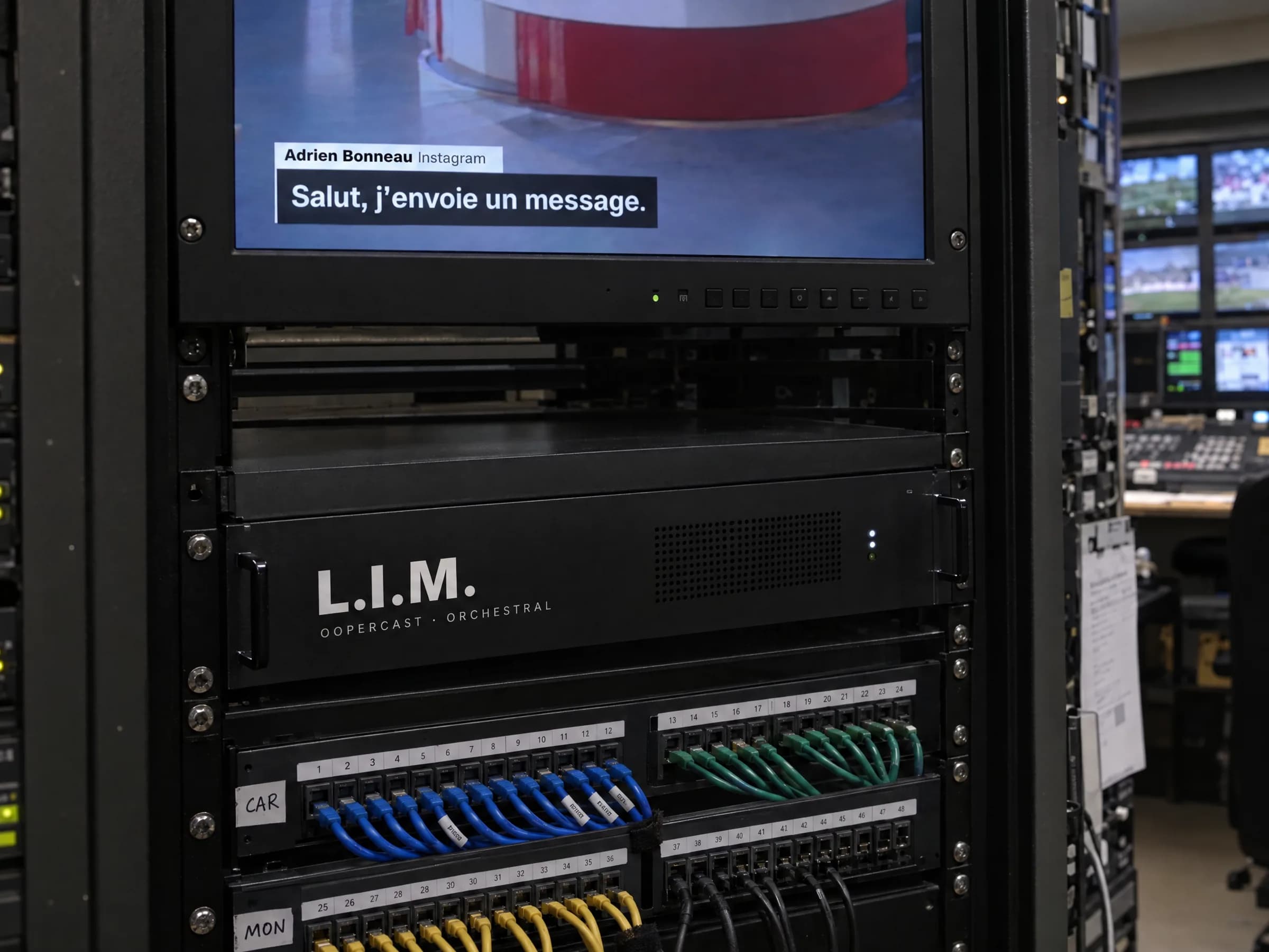 Serveur L.I.M. et titrage à l'antenne